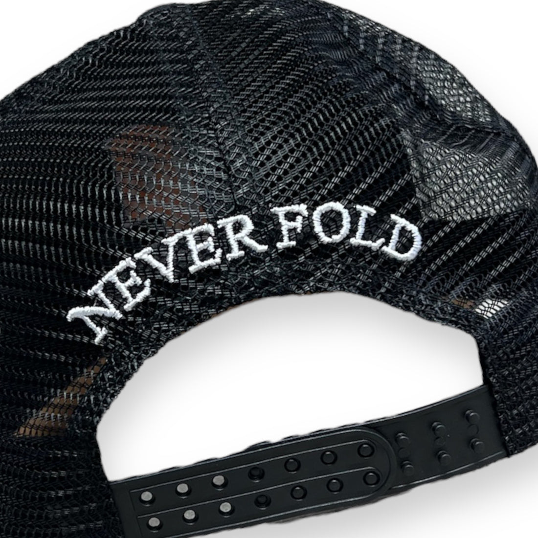 Double Up Black Streetwear Trucker Cap