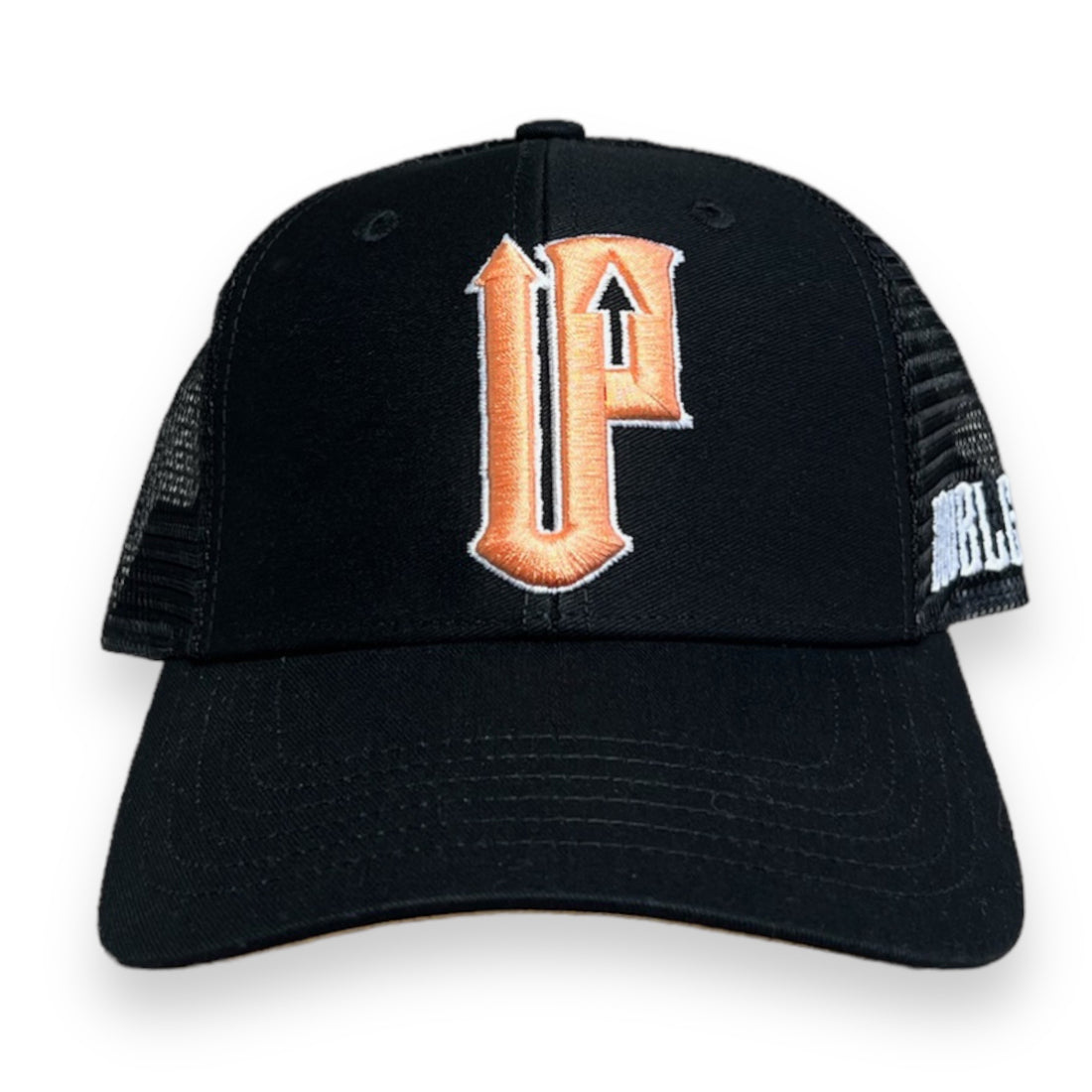 Double Up Black Streetwear Trucker Cap