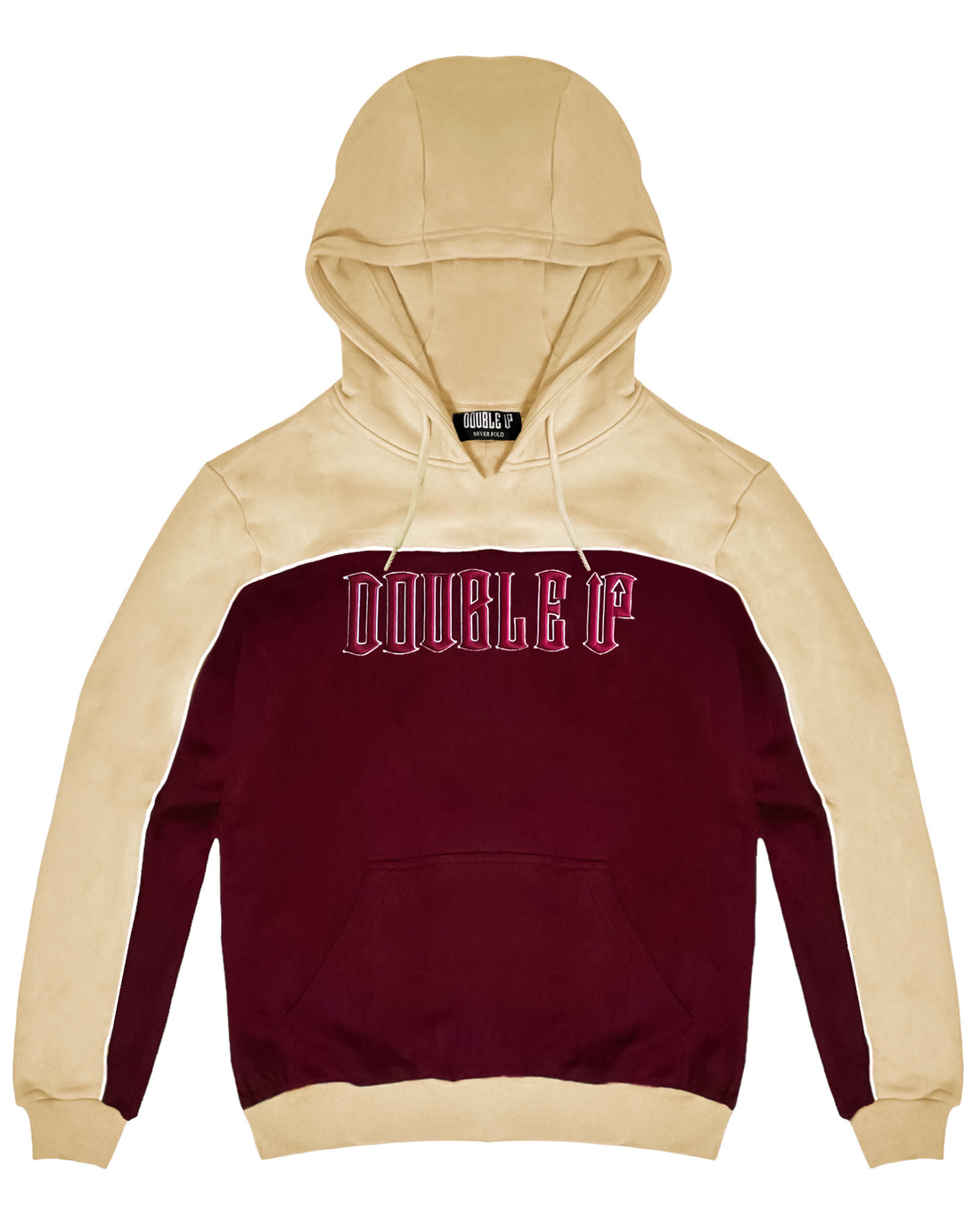 Burgundy & Cream Heavyweight Hoodie