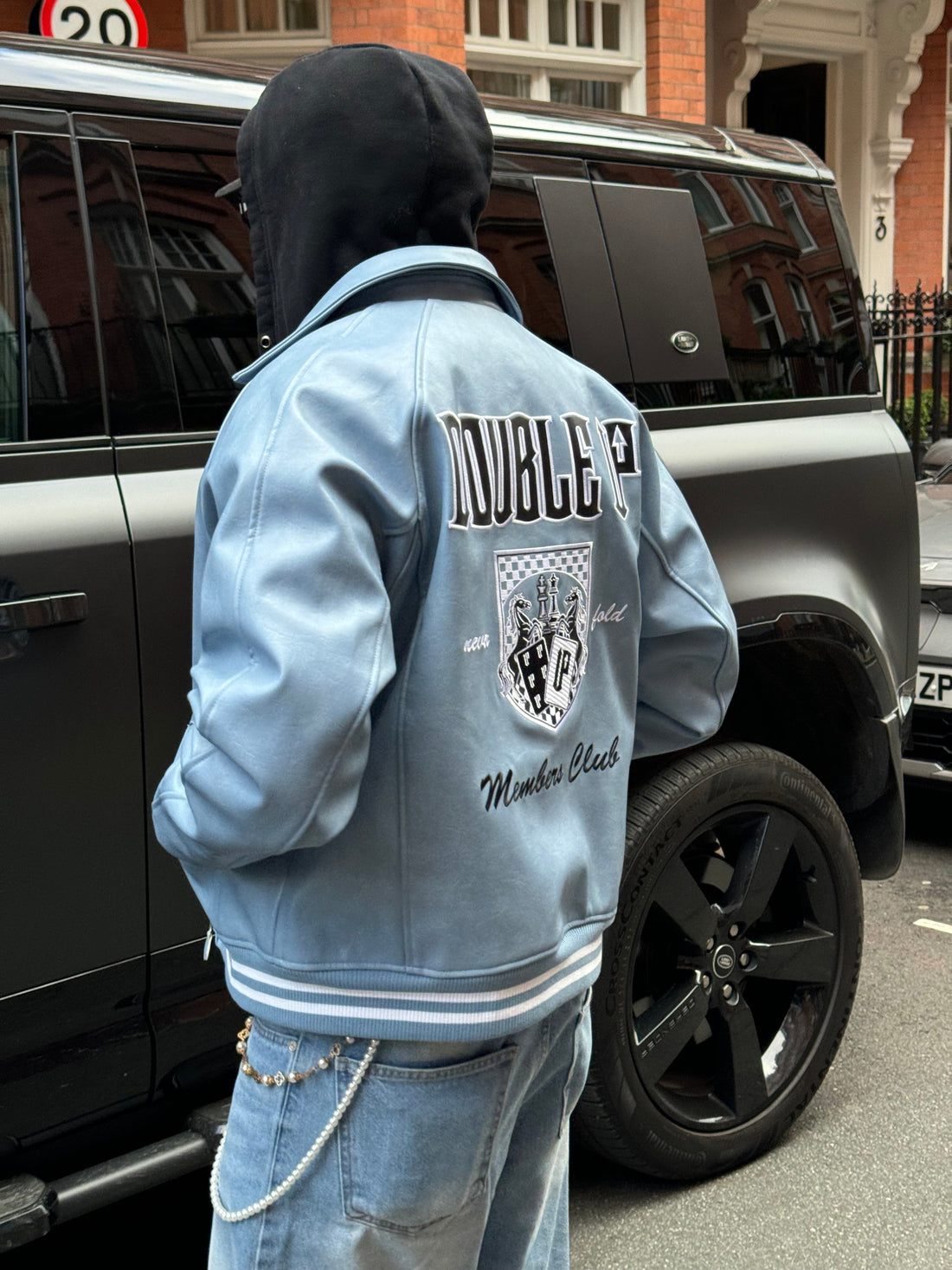 Blue Leather Jacket Outfit Ideas: How to Style the Double Up Cloud Blue Jacket