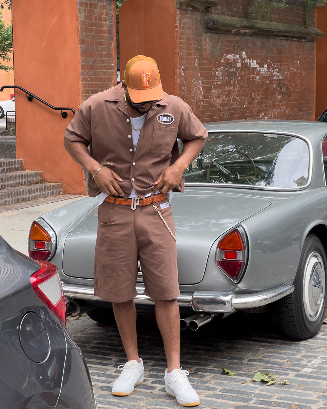 Brown Twill Shorts