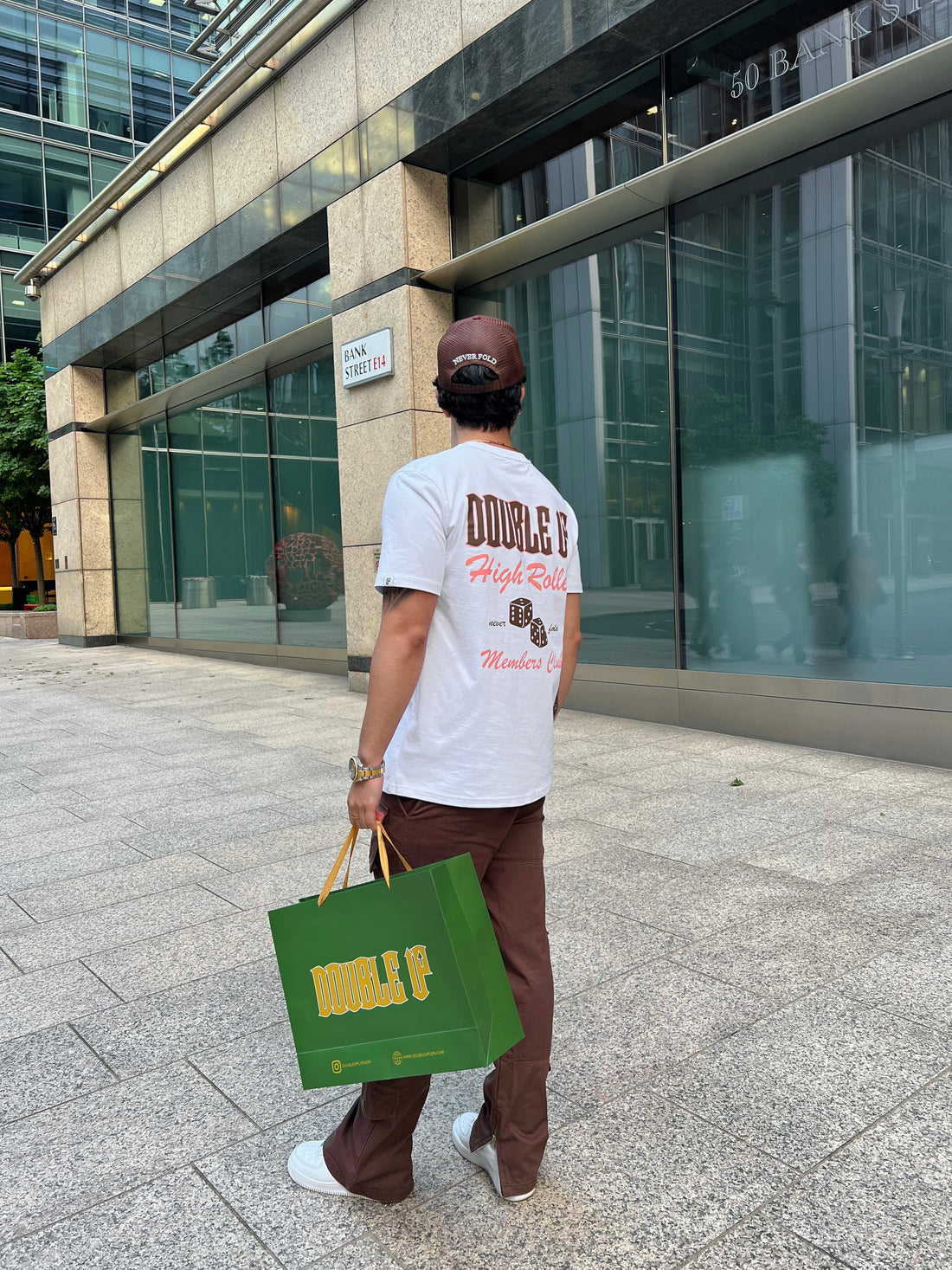 Double Up Brown Streetwear Trucker