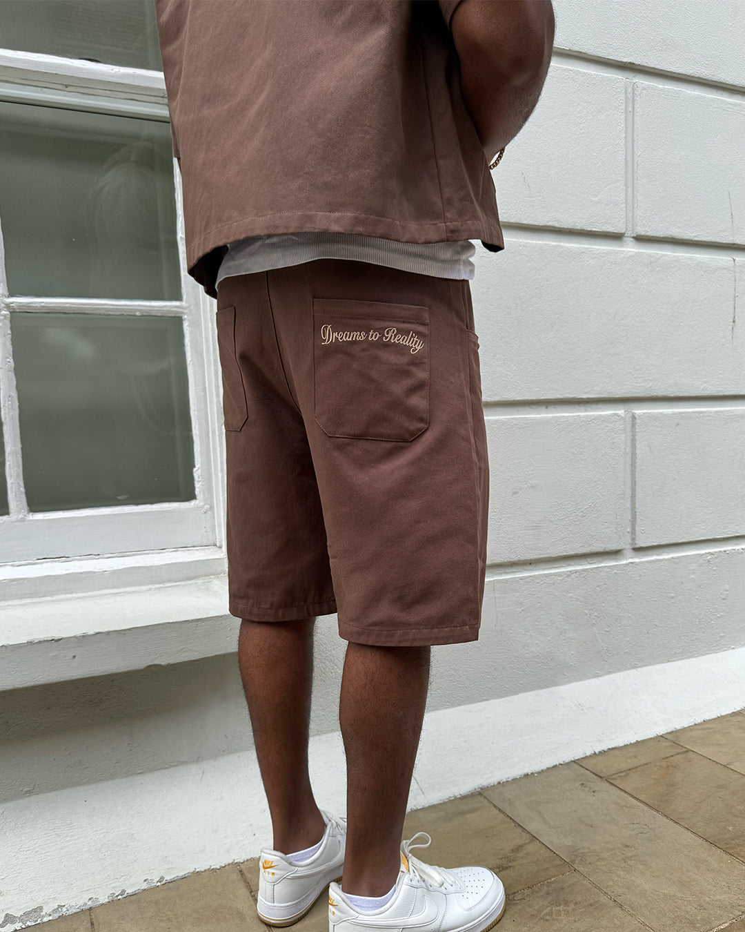 Brown Twill Shorts
