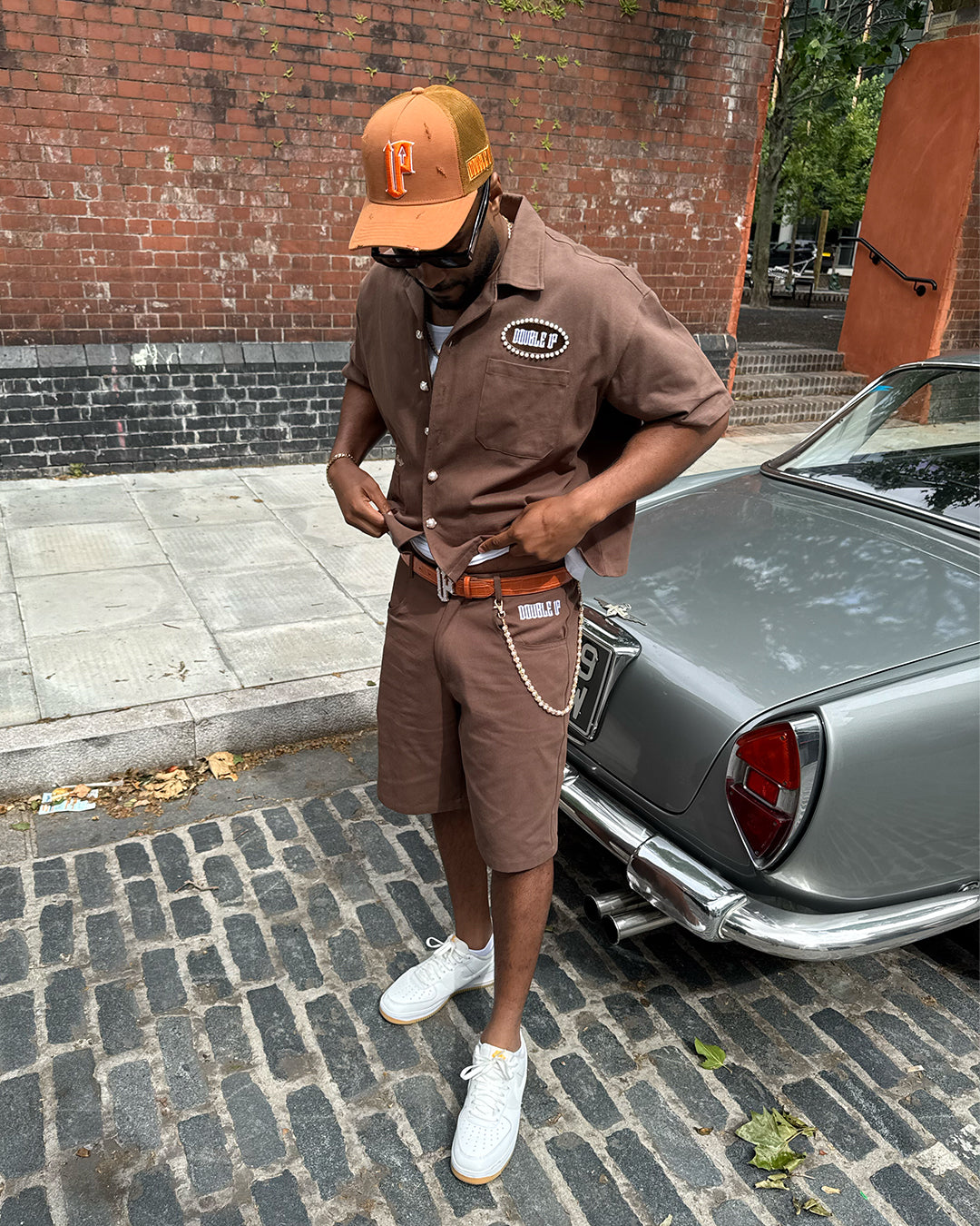 Brown Twill Shorts