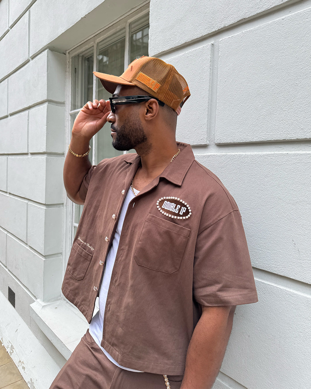 Burnt Orange Distressed Trucker Cap