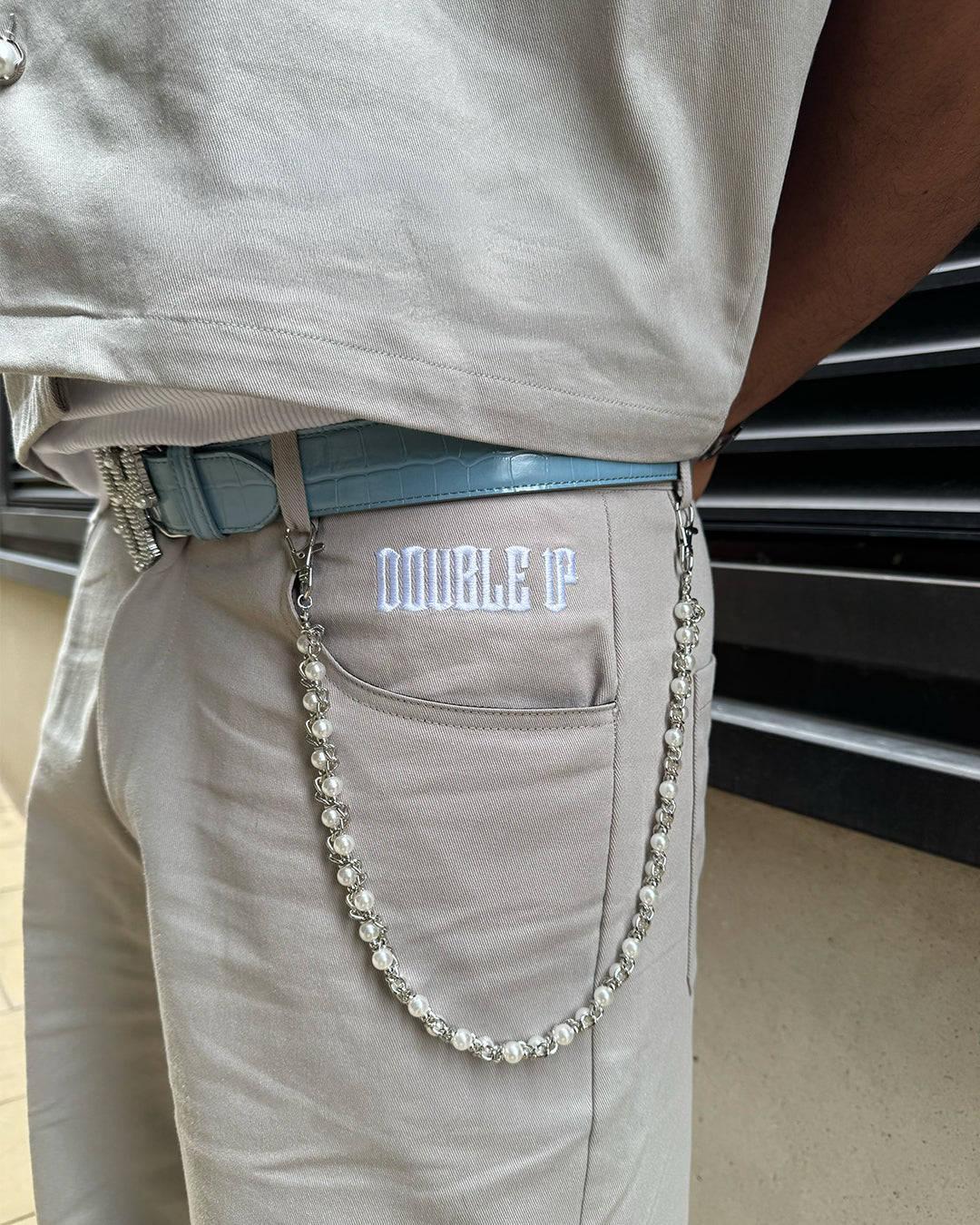 Sky Blue Pearl Belt