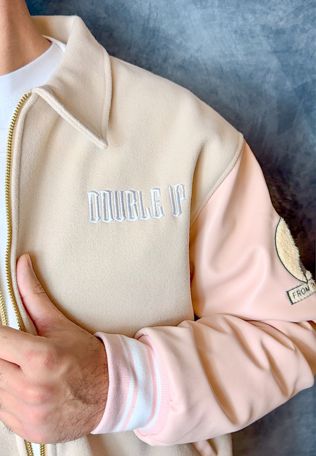 Double Up Pastel Varsity Jacket