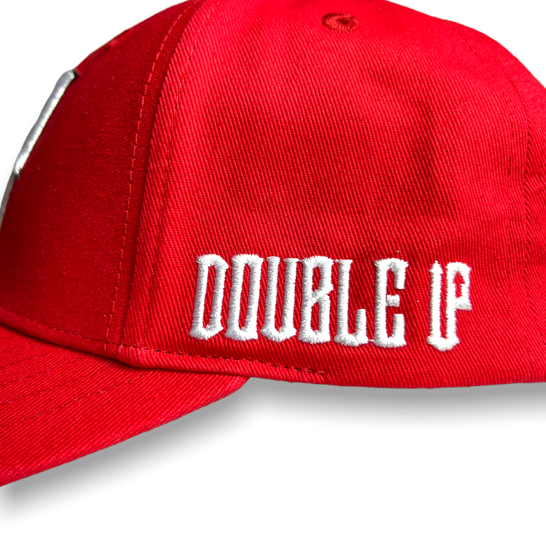 Double Up Red Cap Side Logo