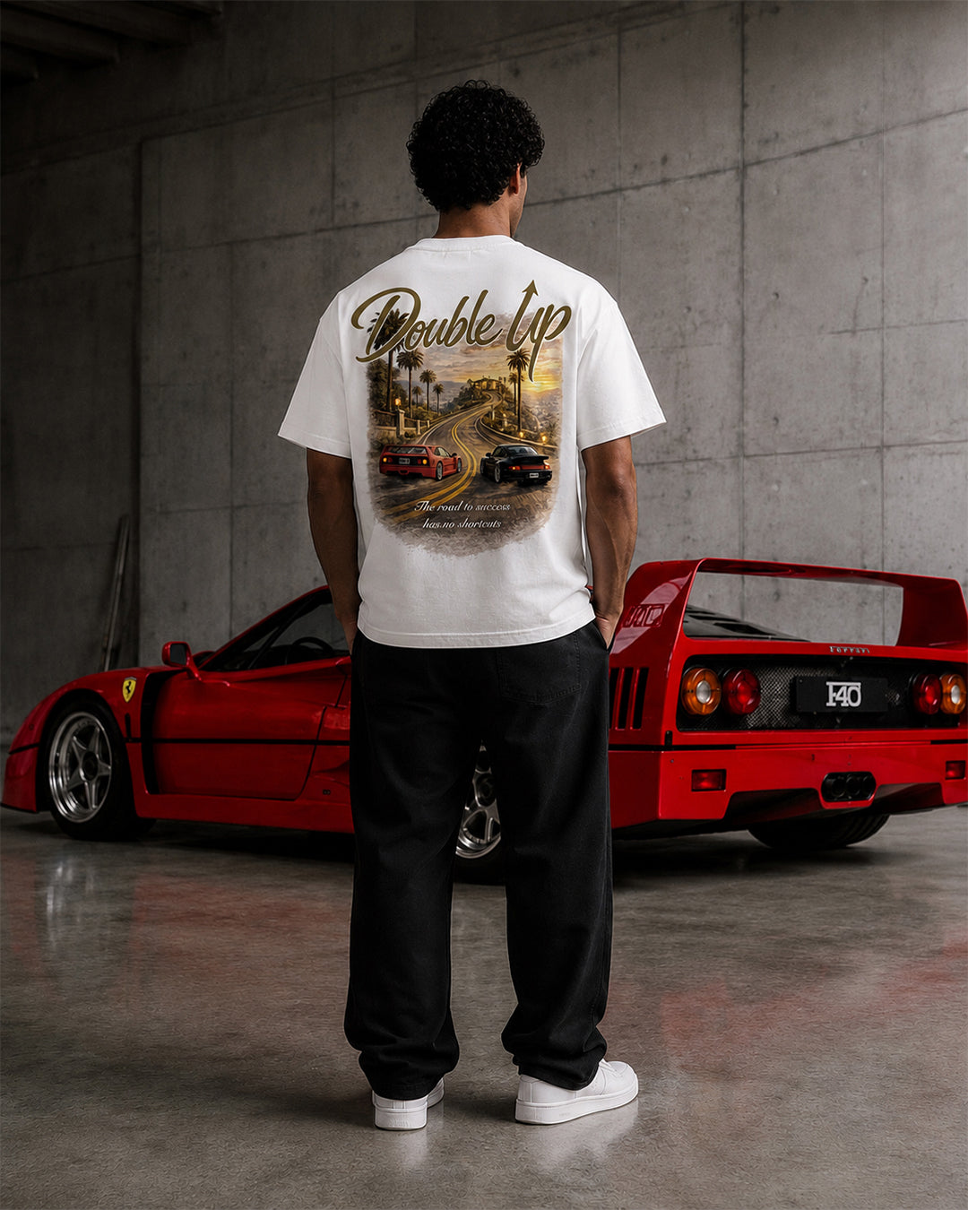 'No Shortcuts' Graphic Tee – White