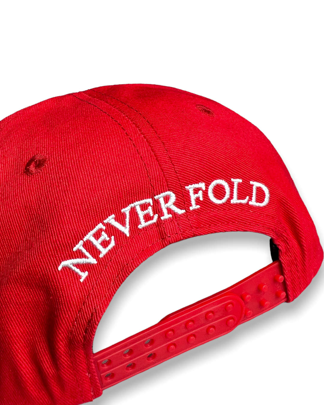 Never Fold Uk Streetwear Red Cap