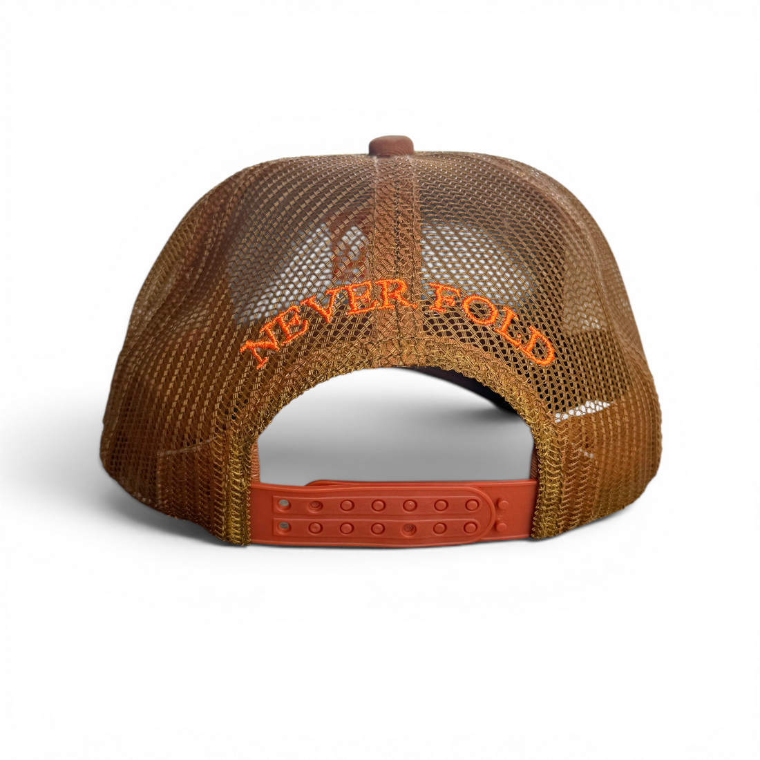 Burnt Orange Distressed Trucker Cap