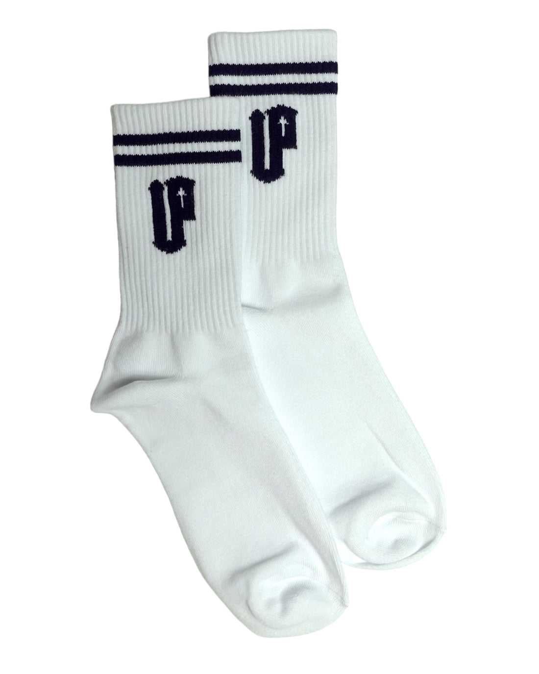 Double Up Socks - White/Black